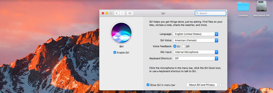 Siri sur Mac